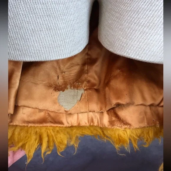 Country Pacer rare 60s gold velvet penny lane fur sleeve Russian coat - Picture 13 of 16